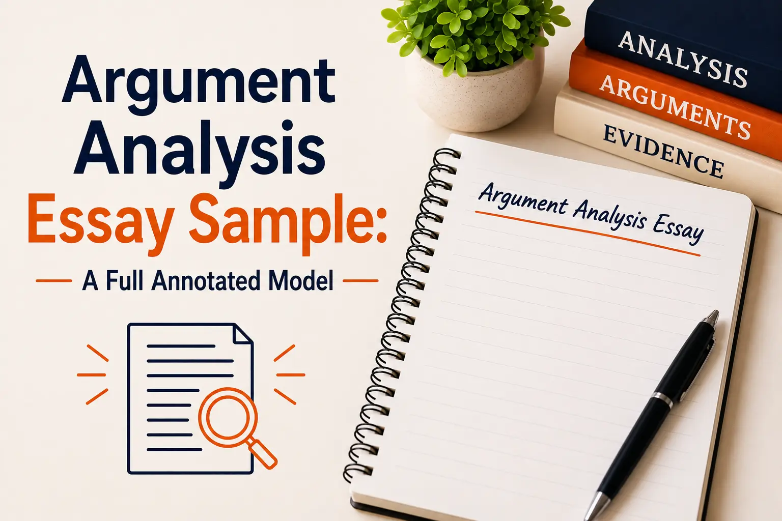 Argument Analysis Essay Sample: A Full Annotated Model