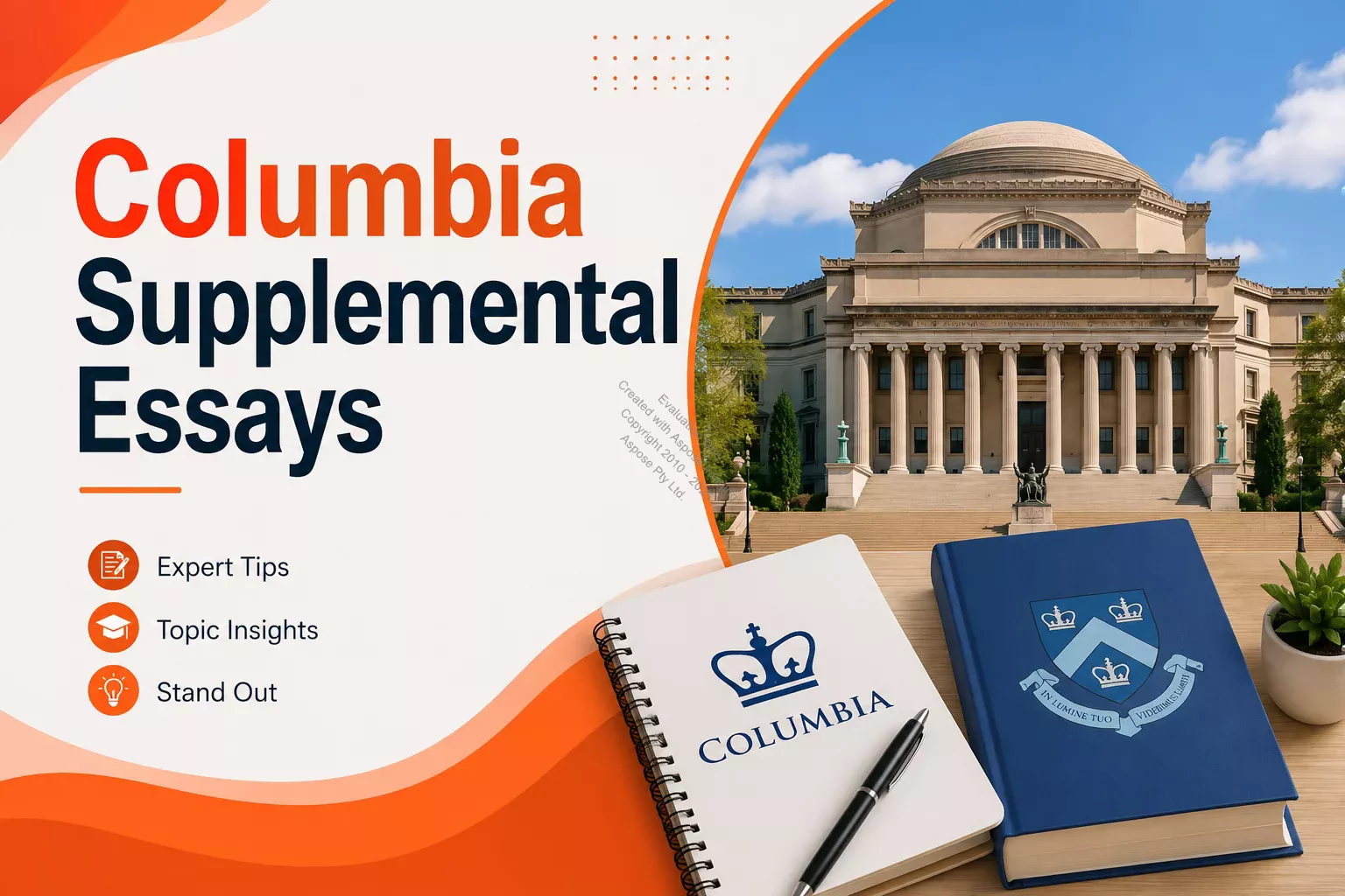 This image is about Columbia Supplemental Essays