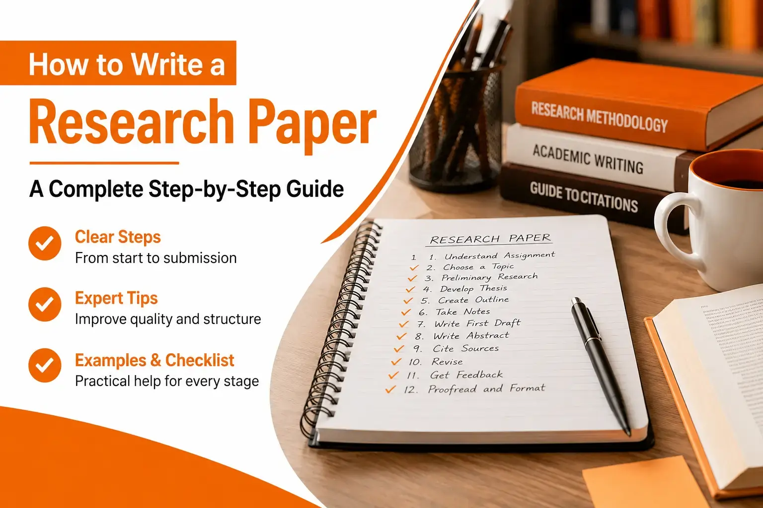This image is about How to Write a Research Paper: Step-by-Step Guide