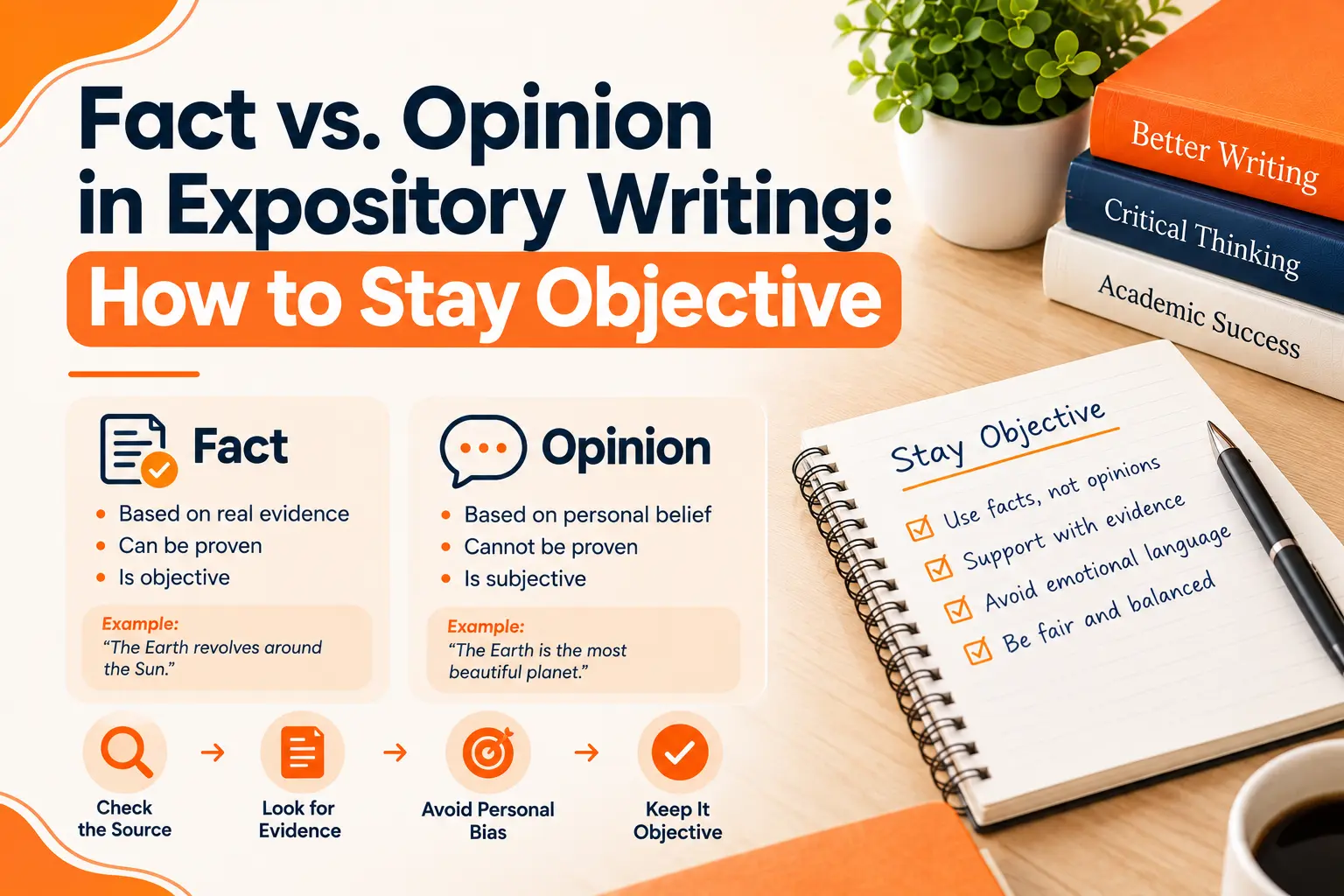 Fact vs. Opinion in Expository Writing: How to Stay Objective