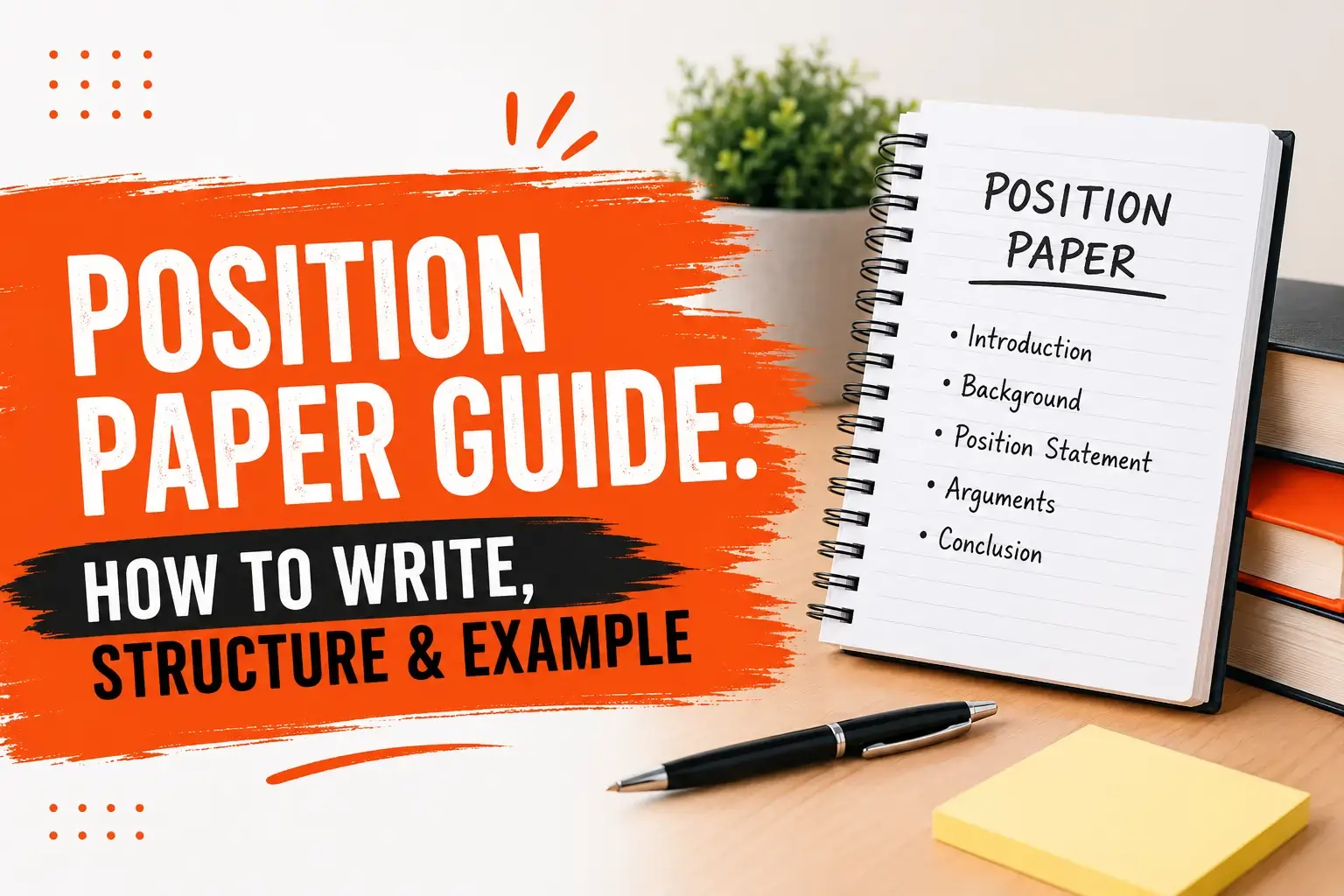 How to Write a Position Paper (Complete Guide with Structure and Examples)