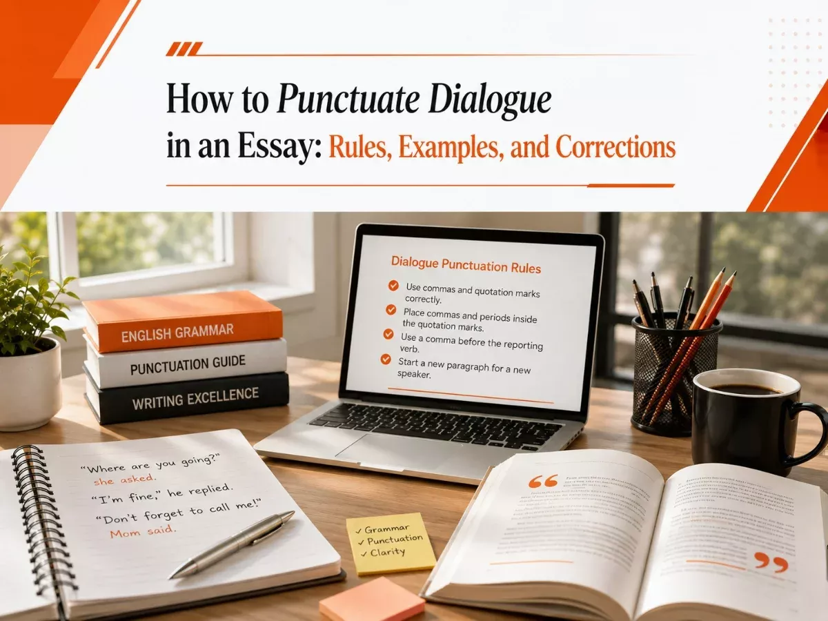 How to Punctuate Dialogue in an Essay: Rules, Examples, and Corrections