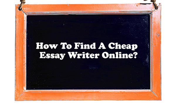 How to Find a Cheap Essay Writer online
