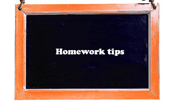 Homework tips