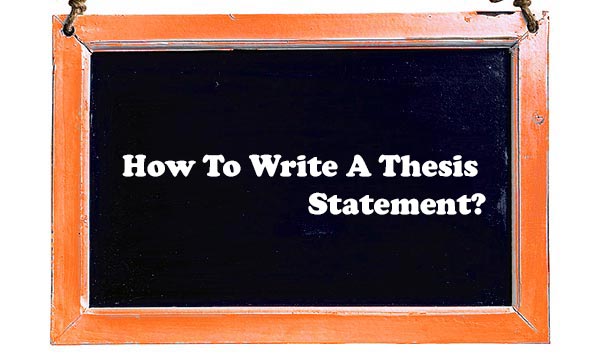 write a thesis statement
